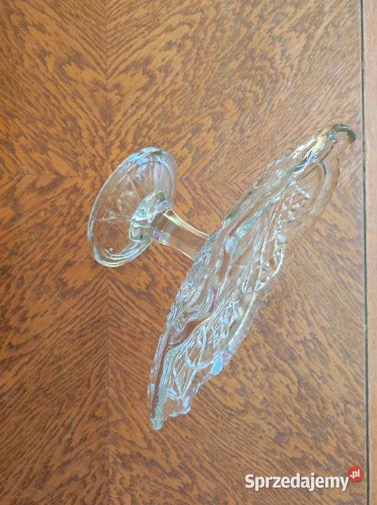 zabytkowa patera do ciast antyk vintage huta Kielce