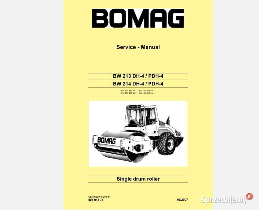 BOMAG 213DH4 PDH4 BW214DH4 PDH4 instrukcja Kielce