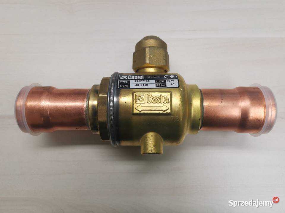 Zawór kulowy CASTEL 6591M42 lutowany 42 mm