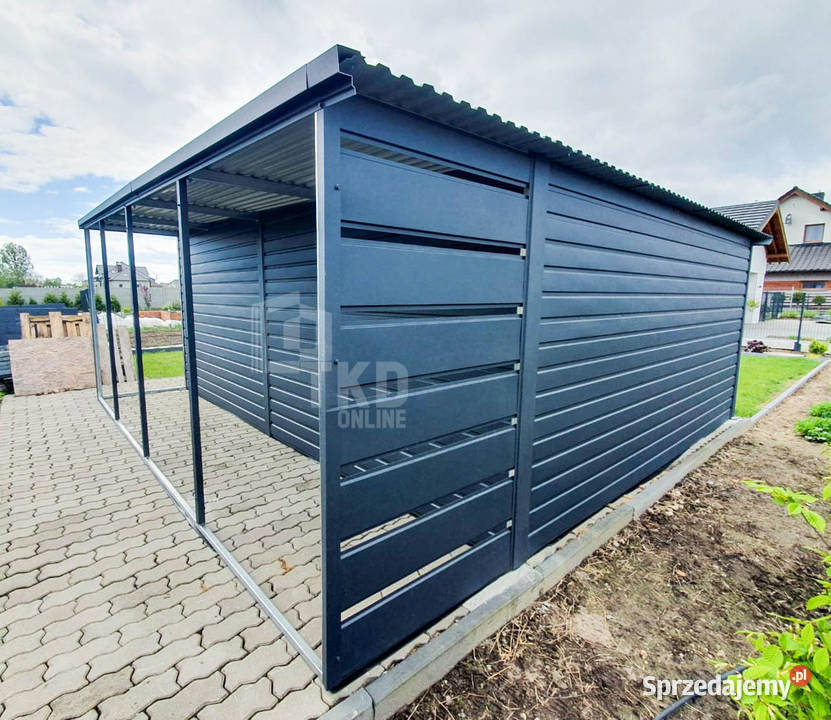 Schowek Domek Ogrodowy 4x4m Wiata 1x4m Brama 4cm Zakopane