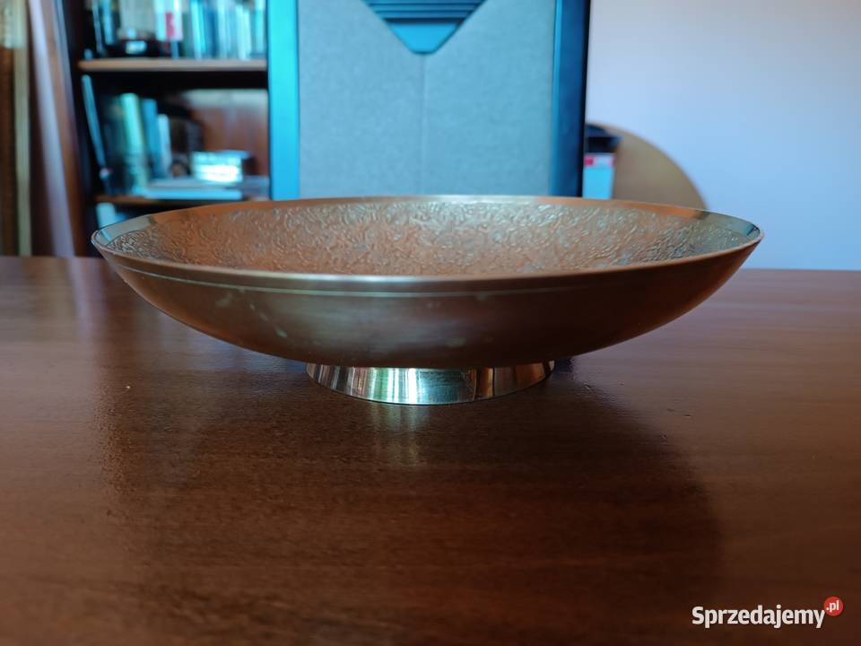 Szala okrągła mosiężna np na owoce Lata 7080 Szczyrk