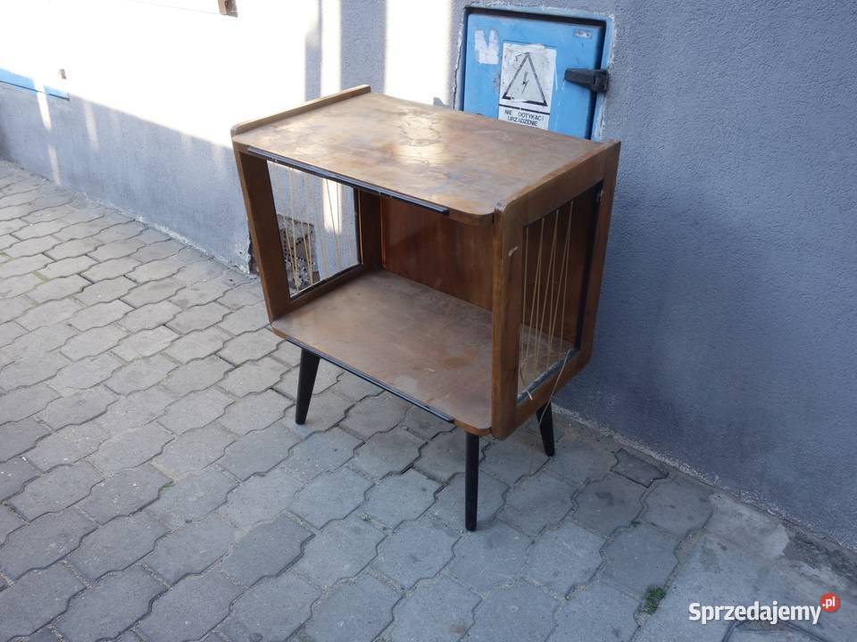 Stolik szafka pod telewizor PRL żyłki Tarnowskie Góry