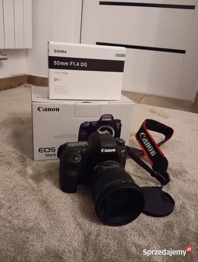 Canon 6D mark II obiektyw Sigma 50mm 14 art Dąbrówki Breńskie sprzedam