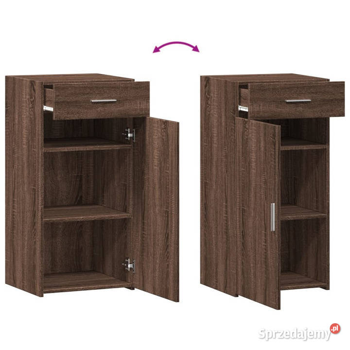 Szafka brązowy dąb 45x425x93 materiał mazowieckie