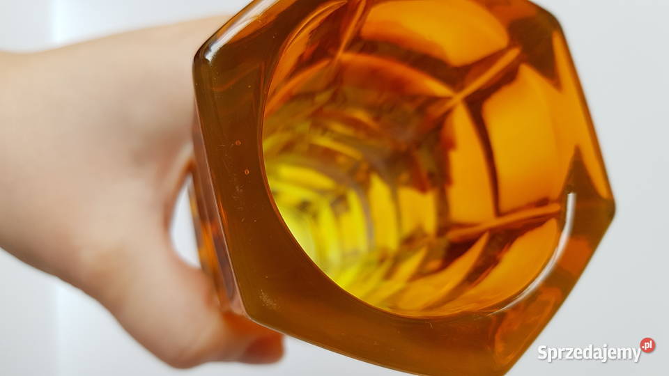 Wazon heksagonalny Kupczyk Ząbkowice kolorowe Porcelana i szkło Dąbrowa Górnicza