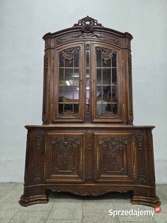 Stara dębowa witryna Ludwikowska Biblioteczka małopolskie Nowy Sącz