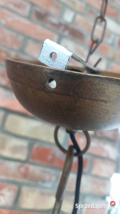 Żyrandol Industrialny loft Metalowy czarny Lampa zachodniopomorskie Gawroniec sprzedam