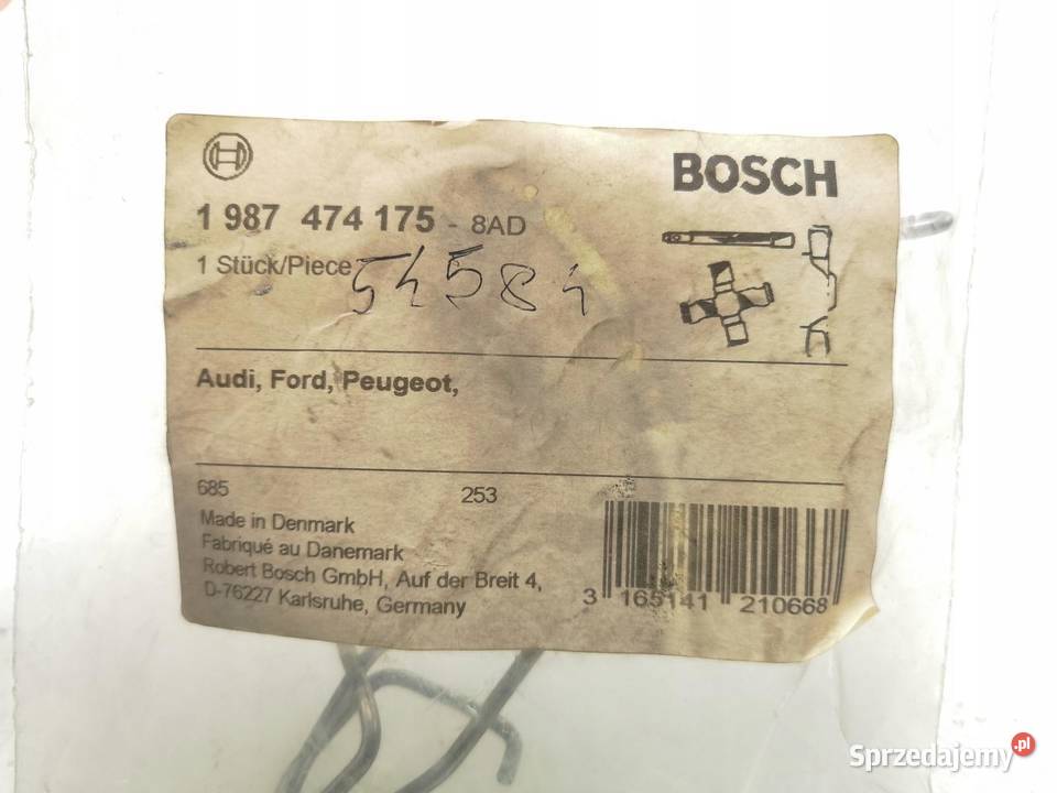 SPRĘŻYNY ZACIKU HAMULCOWEGO PRZÓD AUDI A6 C4 lubelskie