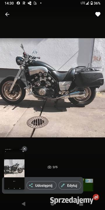 Yamaha vmax Rok produkcji 1995 dolnośląskie Stronie Śląskie
