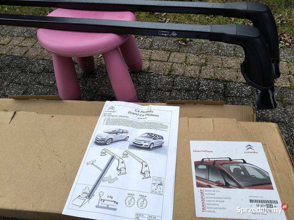Bagażnik dachowy bazowy belki poprzeczki Citroen lubelskie Krasnystaw