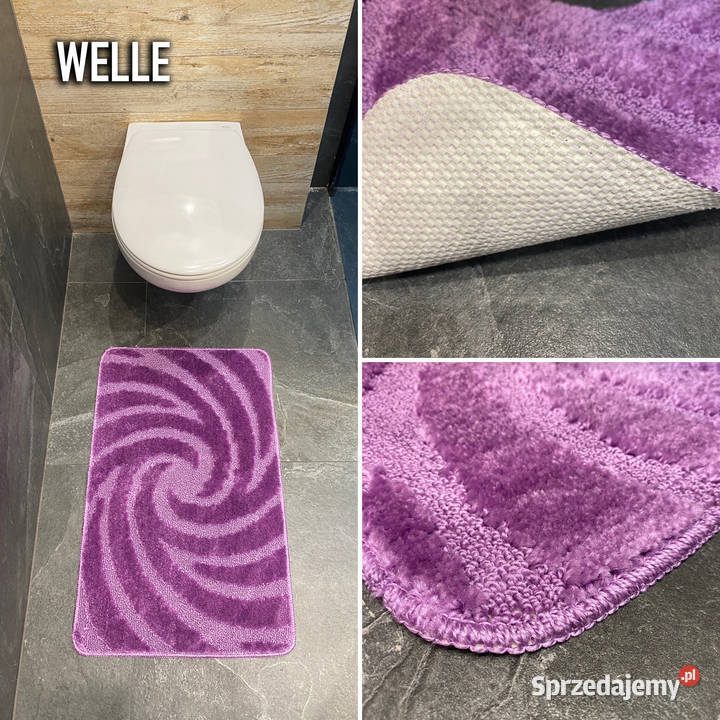 DYWANIK ŁAZIENKOWY 50X80 WELLE ANTYPOŚLIZOGWY 1 Białystok