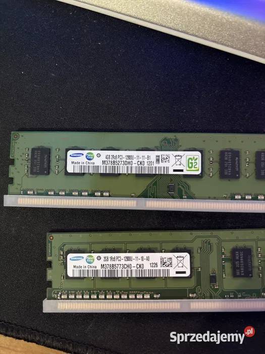pamięć ram 4GB x 2 DDR3 2Rx8 PC3 12800U 1111B1 Konin
