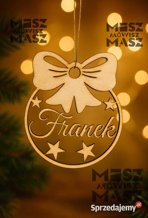 Bombka z imieniem nazwą spersonalizowana na Racot