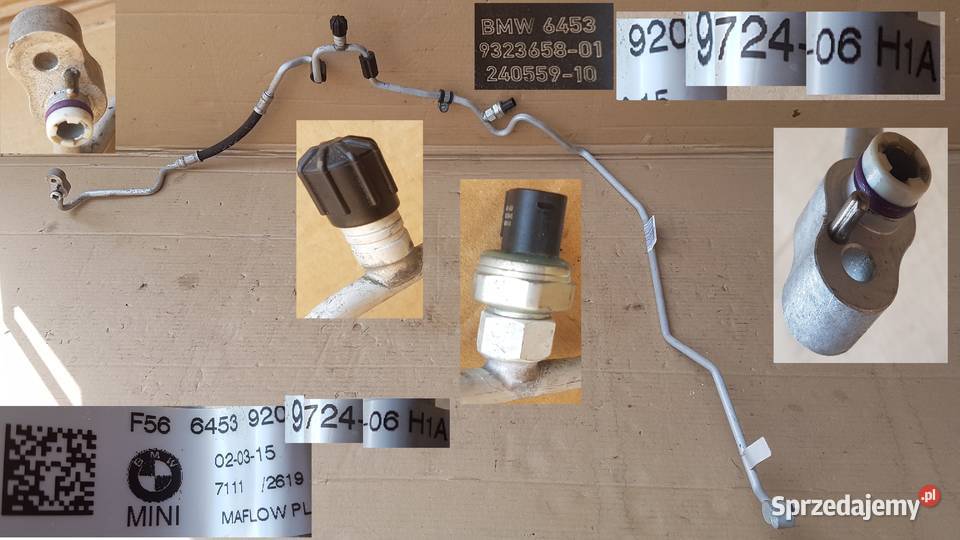 BMW 218d seria 2 F45 Active Tourer rurki