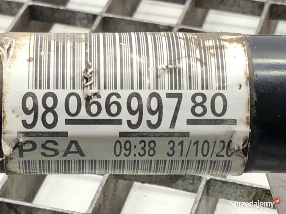 PÓŁOŚ PRAWY PRZÓD PEUGEOT PARTNER IV 9806699780 Półosie podkarpackie sprzedam