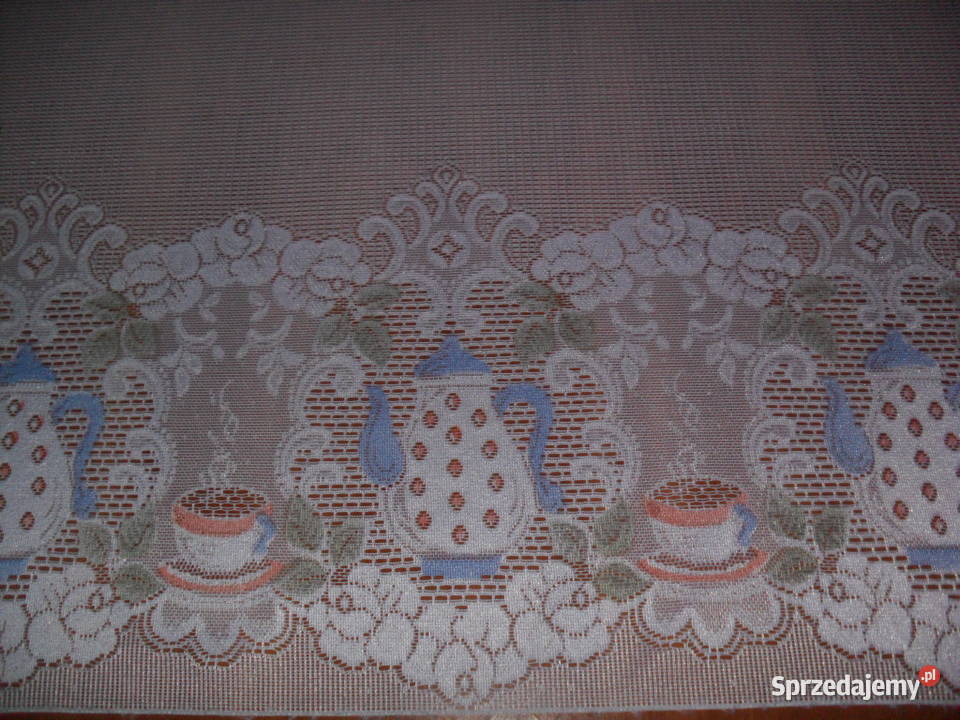 zazdroska krótka firanka 75 biała biały