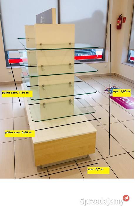 Meble regały apteczne do sklepu Zielona Góra