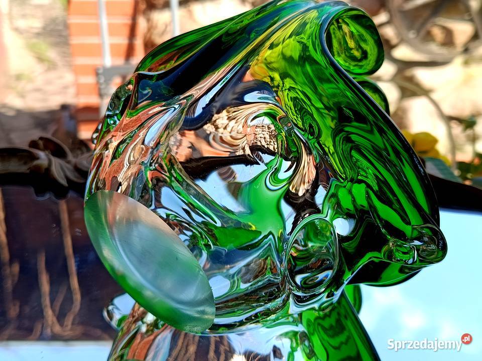 Koszyk grube szkło Josef Hospodka Klenica