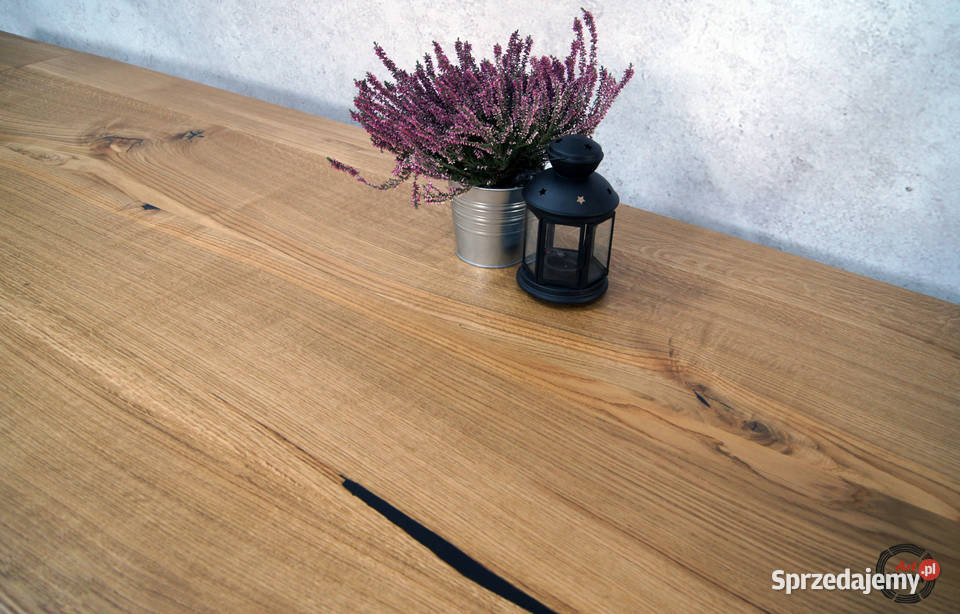 Stół loftowy 200x100 rozkłądany 300x100 blat dąb Nowy Sącz