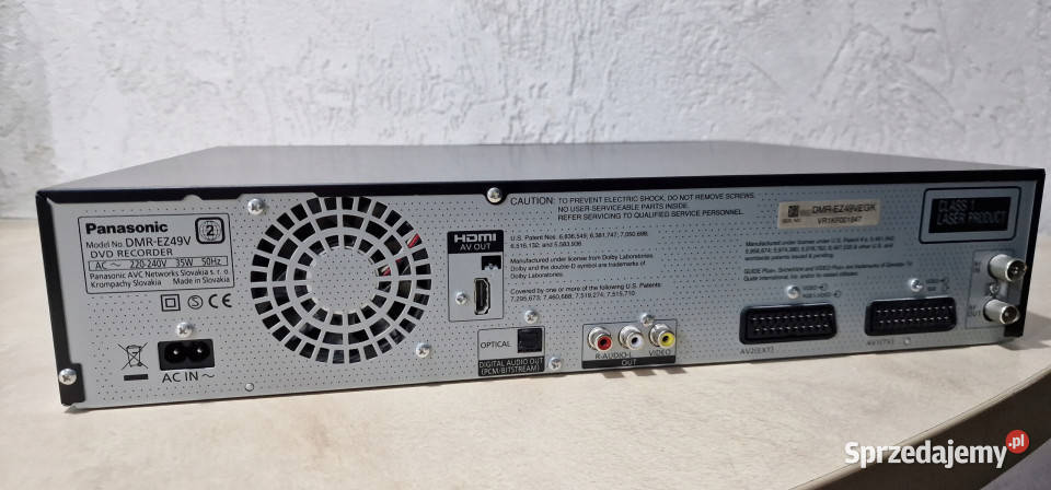 PANASONIC DMR-EZ49V DVD odtwarzacz DMR EZ 49 V KOMBO VHS
