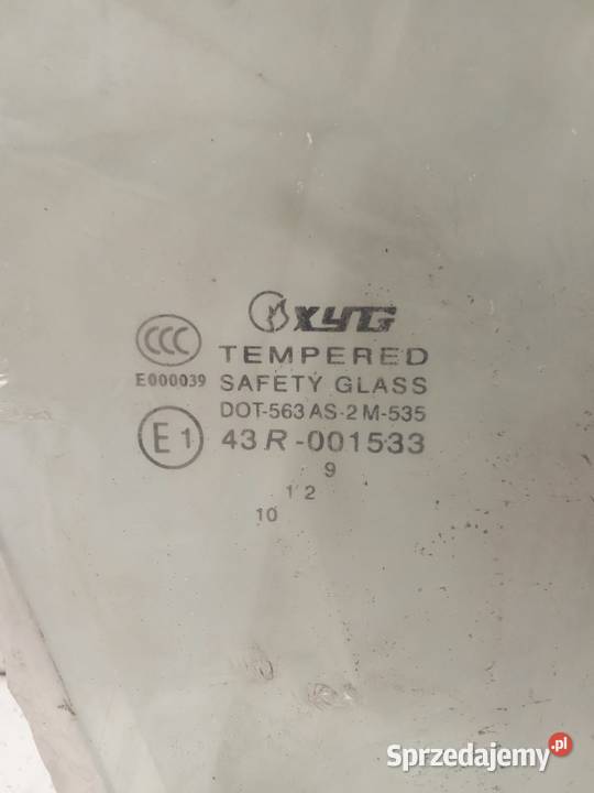 Szyba Boczna Prawa Przednia Opuszczana Opel wielkopolskie Bralin