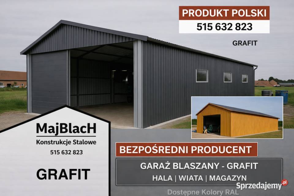 Garaż Blaszany DwuspadowyWiata Opole