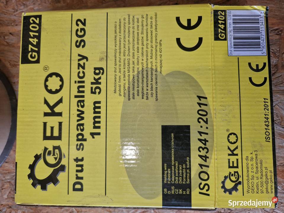 Drut spawalniczy 1mm 5 1200 Geko G74102 Głogowa sprzedam