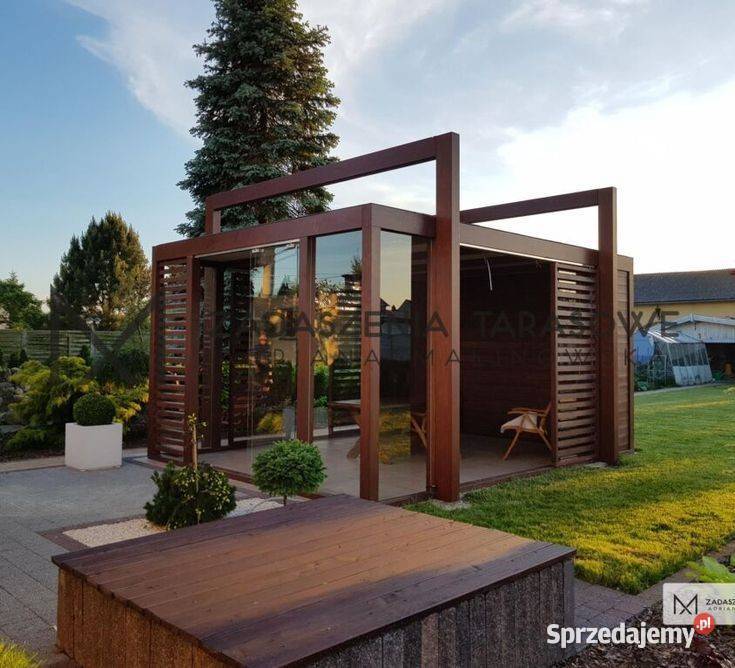 Altana z lamelami żaluzjami i szkłem Wrocław