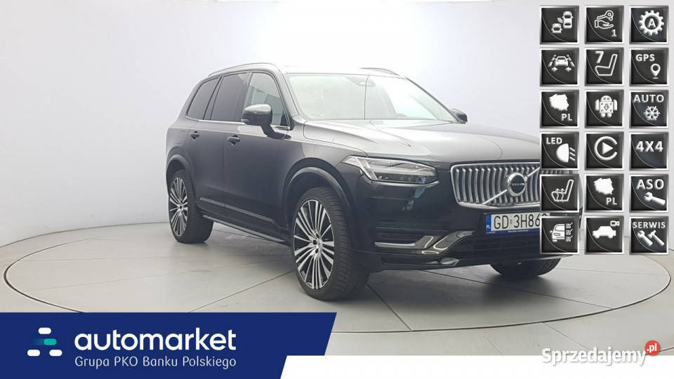 Volvo XC 90 B5 D AWD Plus Bright 7os Z Polskiego asystent pasa ruchu XC 90 sprzedam