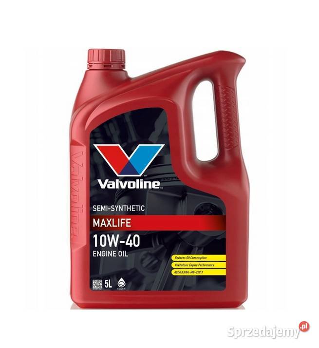 OLEJ VALVOLINE MAXLIFE 10W40 olej silnikowy 5L Nowa Karczma