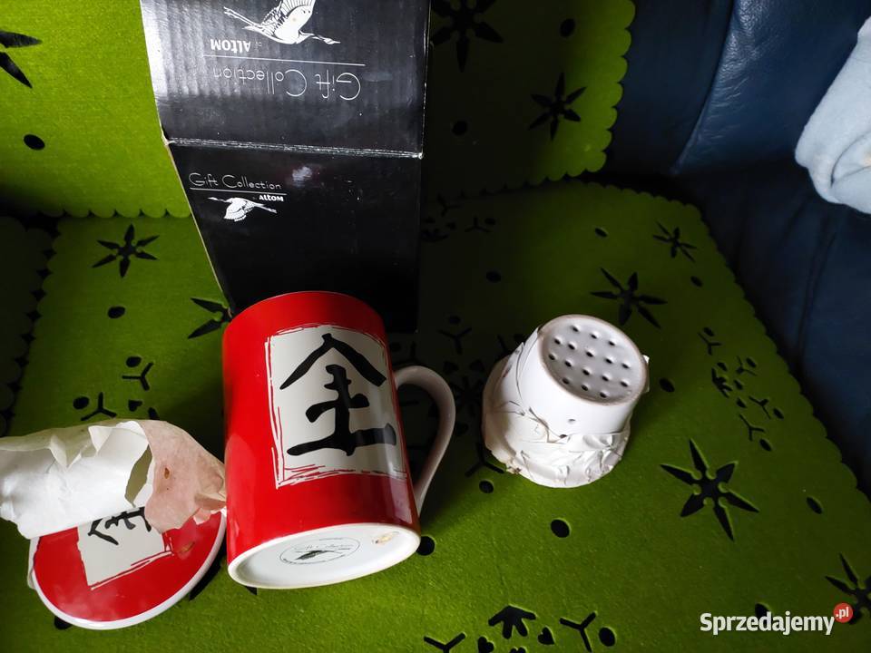 Kubek Nowy w opakowaniu z zaparzaczem ceramika Wrocław