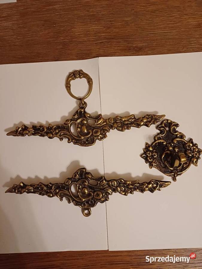 3 zabytkowe mosiężne uchwyty Gdynia