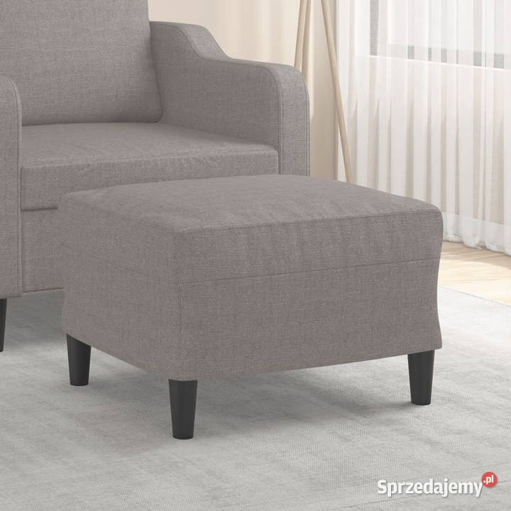Podnóżek taupe 60x50x41 tapicerowany tkaniną