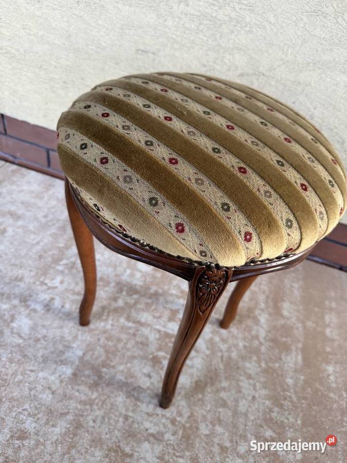 Stołek Ludwik stylowy pufa taboret siedzisko do mazowieckie Sulbiny