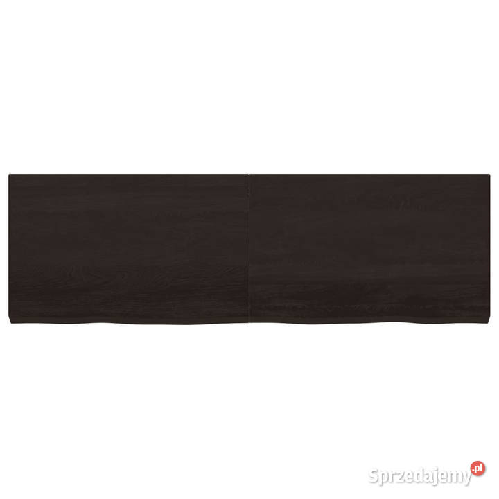 Blat stołu ciemnobrązowy 160x50x26 lite drewno Warszawa