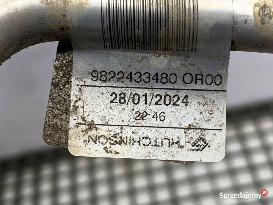 RURKA KLIMATYZACJI TOYOTA PROACE 9822433480 15 sprzedam