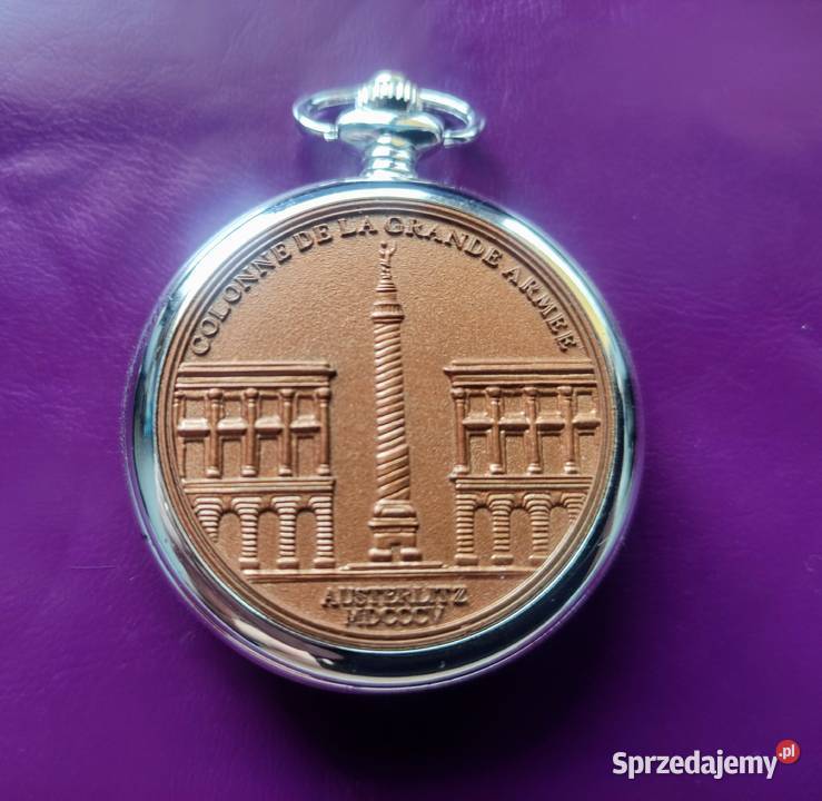 Nowy mechaniczny zegarek kieszonkowy posrebrzany Pruszków