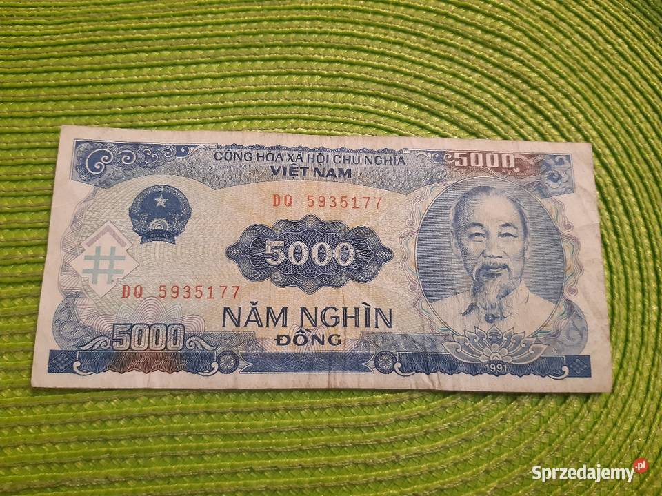 banknot Wietnamu z 1991r Łomża