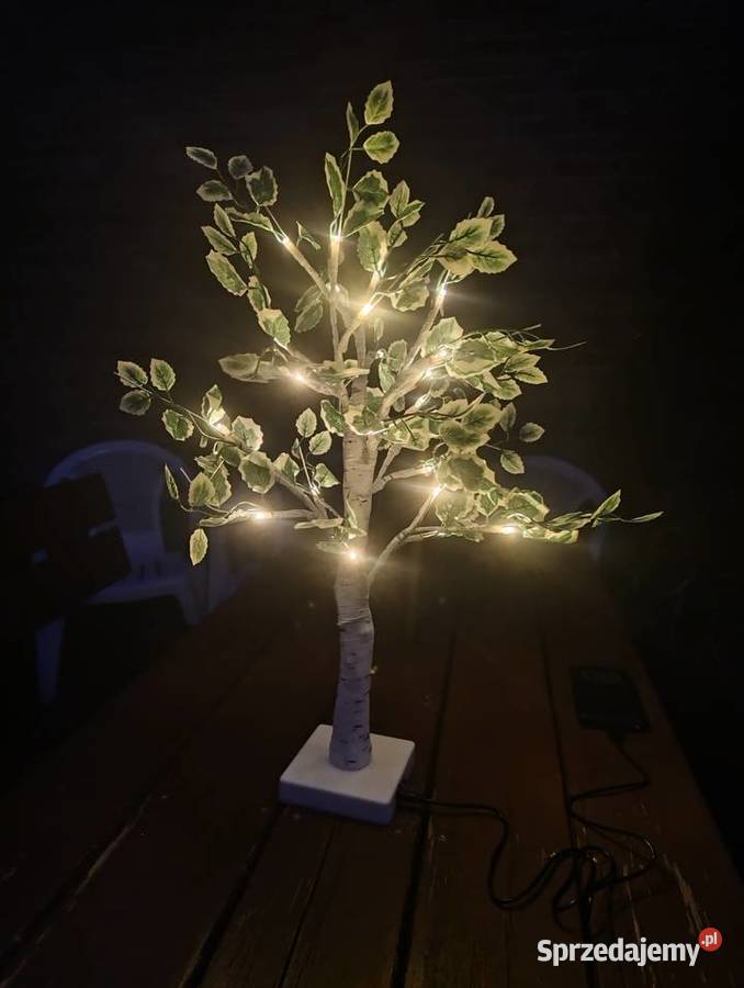 Lampka Nocna USB drzewo Brzoza LED śląskie Blachownia