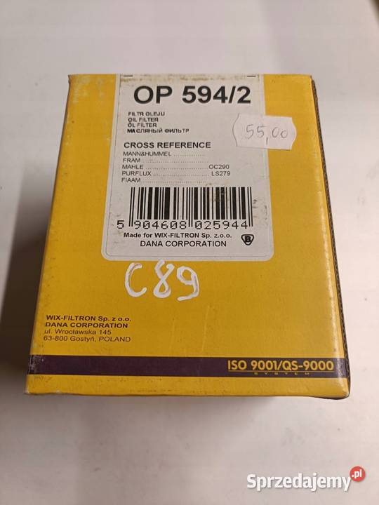 FILTR OLEJU Renault Espace III Laguna I Master I Rudka