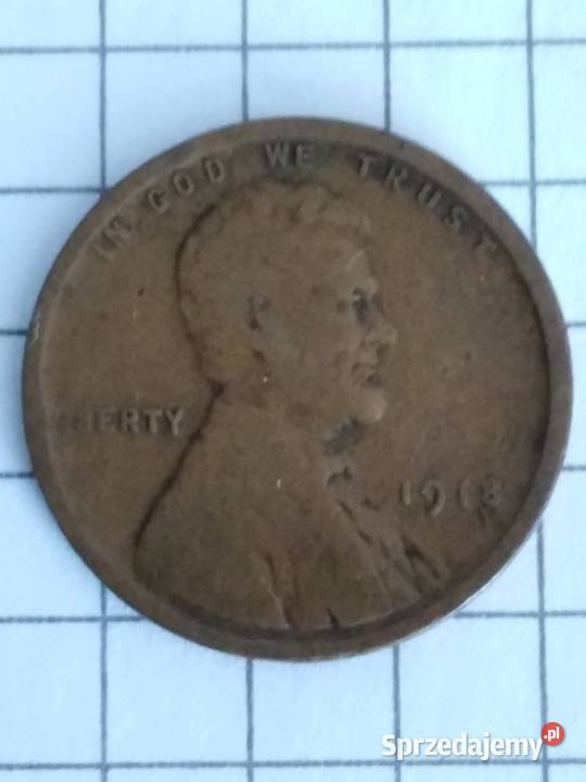 1 cent lincoln usa 1918 Żary