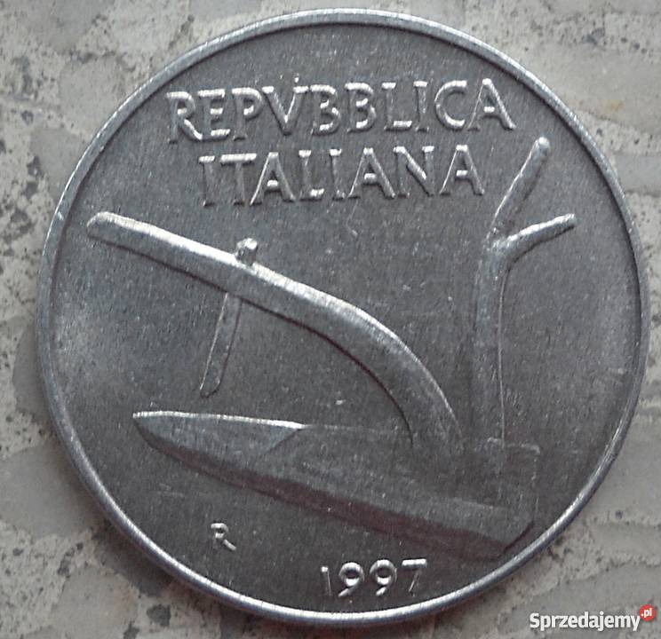 WŁOCHY10 LIRÓW1997 r Numizmatyka Legionowo
