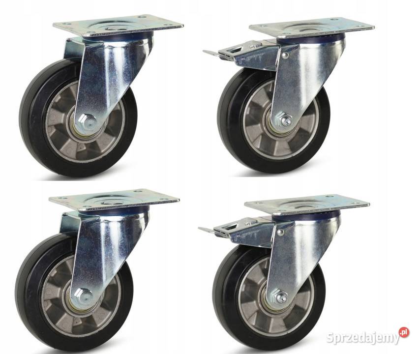 Koła 4 z Hamulcem 150mm Nośność 1320 Aluminium Kozienice sprzedam
