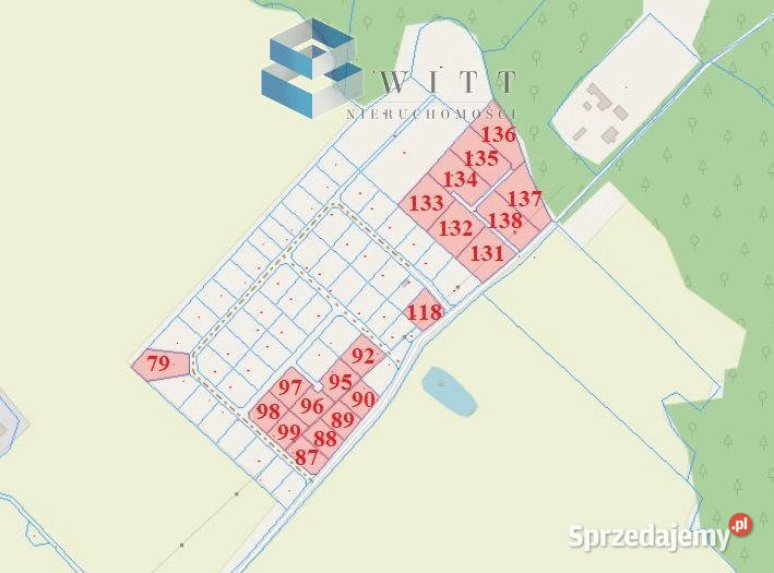 Grunt 1451m2 Ostrowin polna sprzedam