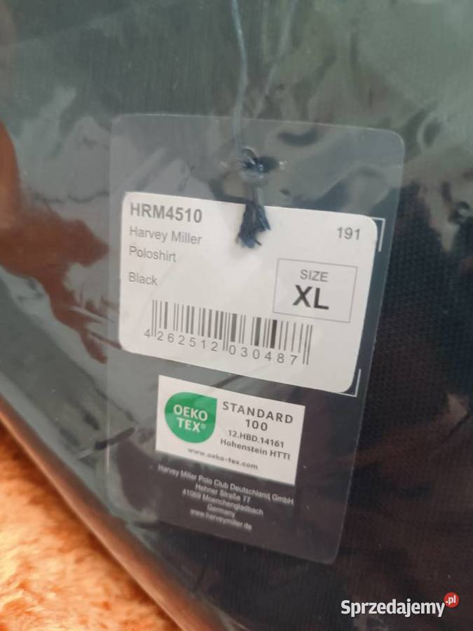 Harvey Miller koszulka polo męska czarna rozmiar Kędzierzyn-Koźle