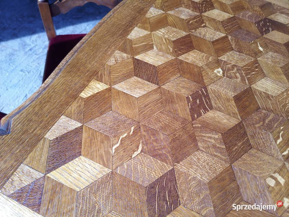 Witryna przeszklona Art Deco Dąb Mahoń Kozy