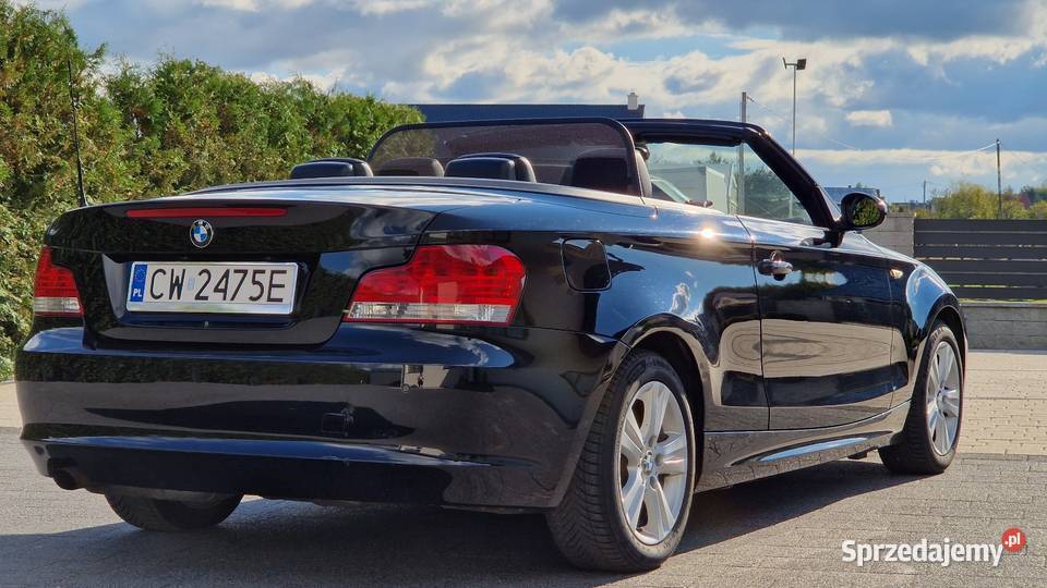 BMW 1 Automat Cabrio 2009r Skóry Xenon Windshot Wejherowo