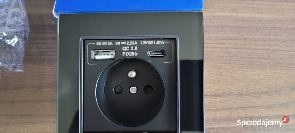 Gniazdo elektryczne 230v 20W szybkiego ładowania Gniazda Sosnowiec sprzedam