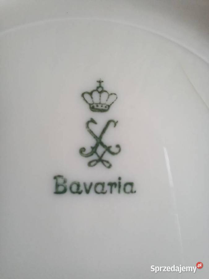 zabytkowy talerzyk niemiecki z fabryki Oskara Piastów