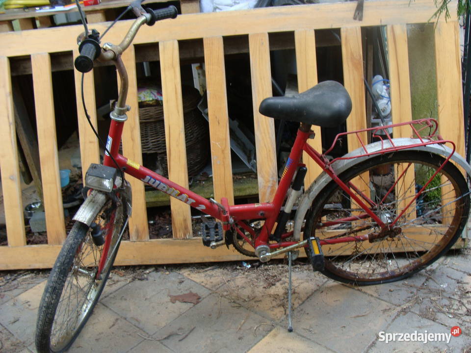 Rower Jubilat 2 czerwony do naprawy, remontu,odświeżenia (M)